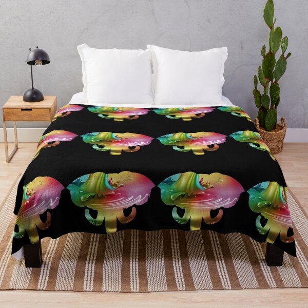 Item preview, Colourful Rainbow Elephant Head Silhouette | Multicolored Rainbow Elephant Silhouette Ornate Black designed and sold by Rainbows Rock.