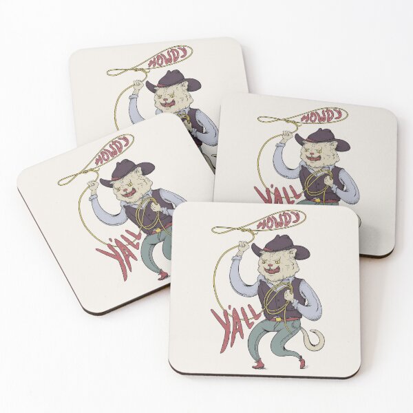 Item preview, Cowboy Cat - Roping the Red Dot | Rootin and Tootin | Be Rootin Be Tootin (White)  designed and sold by Any Color Designs.