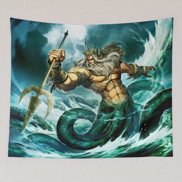 Item preview, Poseidon-God-Of-The-Sea-Drawing designed and sold by latashabrown.