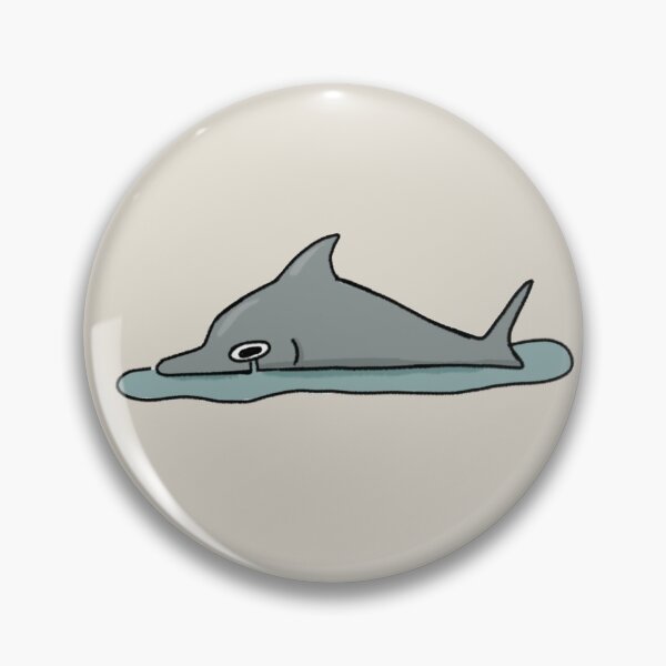 Item preview, sad dolphin designed and sold by Gizzbuggo.