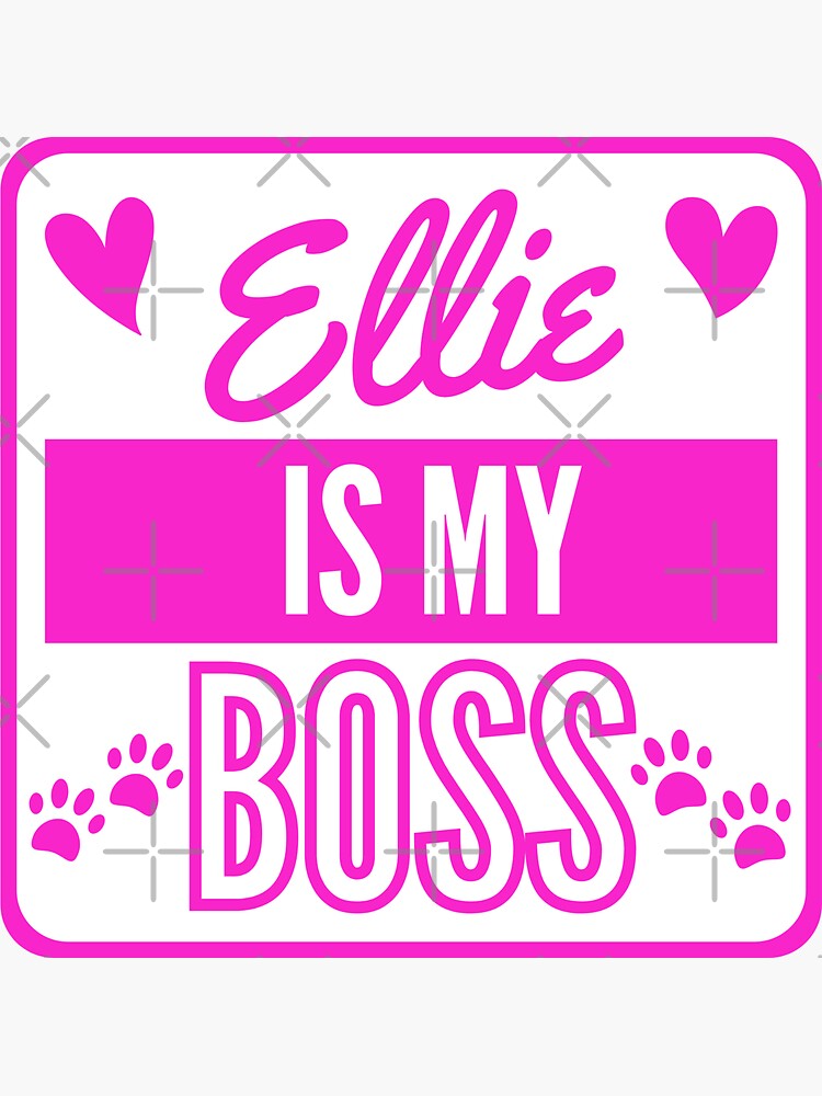 ellie-girl-dog-name-sticker-for-sale-by-tcmihe-redbubble