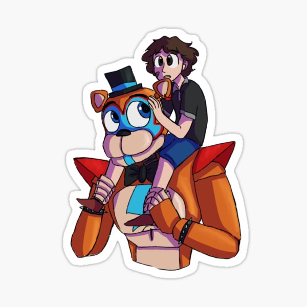 Gregory (FNAF Security Breach) Sticker by finksart