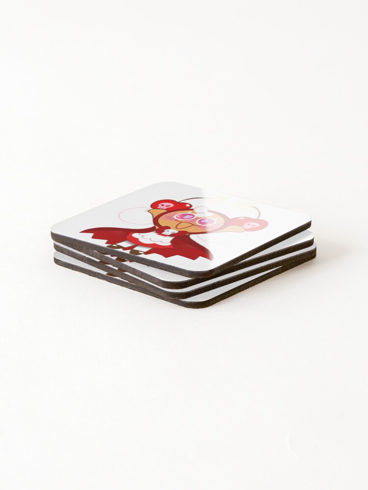 Thumbnail 4 of 5, Coasters (Set of 4), cherry cookie designed and sold by InkyTeeth.