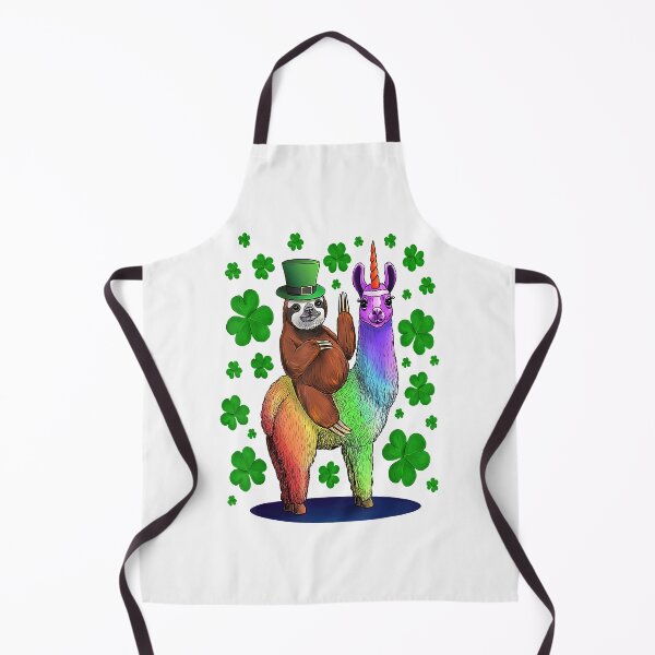 Item preview, Leprechaun Sloth Riding Llama Unicorn St. Patrick's Day designed and sold by CeciliaGallaway.
