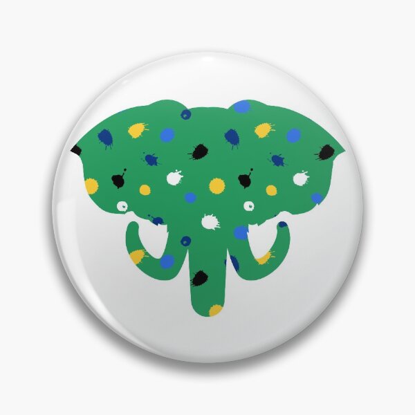 Item preview, Colourful Rainbow Elephant Head Silhouette | Multicolored Rainbow Elephant Silhouette Ornate White designed and sold by Rainbows Rock.
