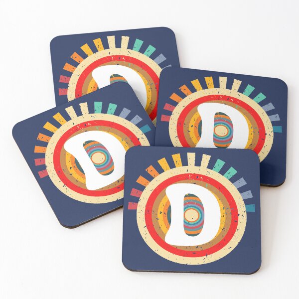 Item preview, Retro Circle Letter D Monogram designed and sold by LetterMom.