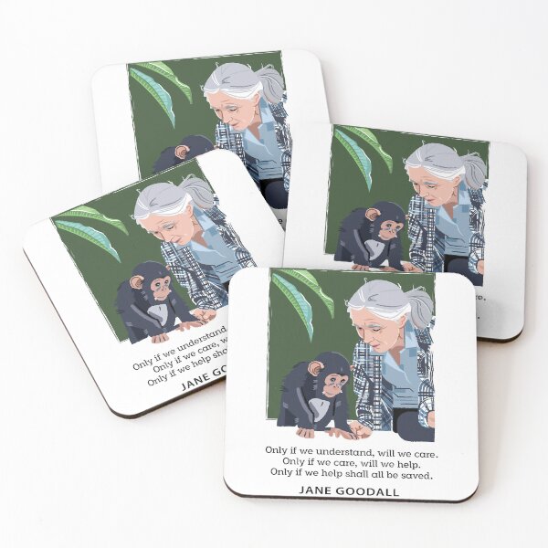 Item preview, Jane Goodall y Chimpanzee Understand Care Help designed and sold by NzzRiza.