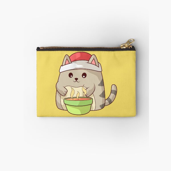 Item preview, Kawaii cat in a hat eats soup from a bowl designed and sold by MagicStrawberry.
