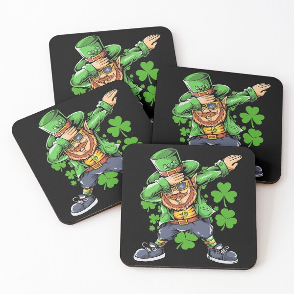 Item preview, St Patricks Day Dabbing Leprechaun Bearded In Glasses Shamrock designed and sold by lytainhan89.
