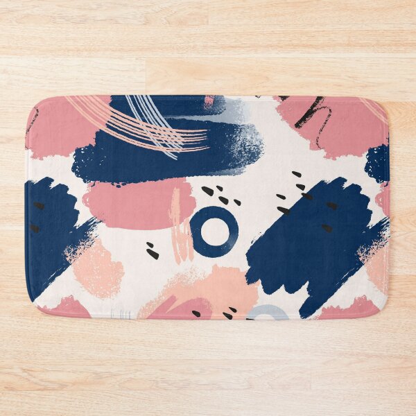Item preview, Beautiful Pink and Gray Abstract Brushstrokes designed and sold by pugmom4.