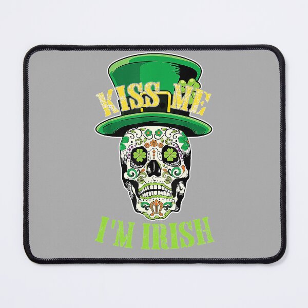 Item preview, Kiss Me I_m Irish Sugar Skull Hat Día de San Patricio Irlanda designed and sold by MindiLevijoki.