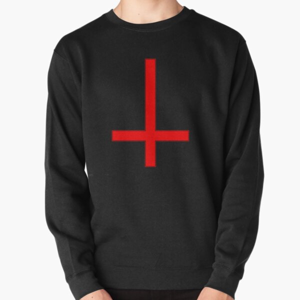 inverted cross moletom com capuz