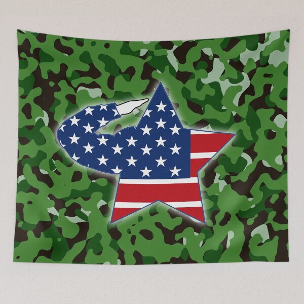 Item preview, We Salute YOU - Thank You For Your Service Saluting Star (Forest Camo) designed and sold by allmarkmade.