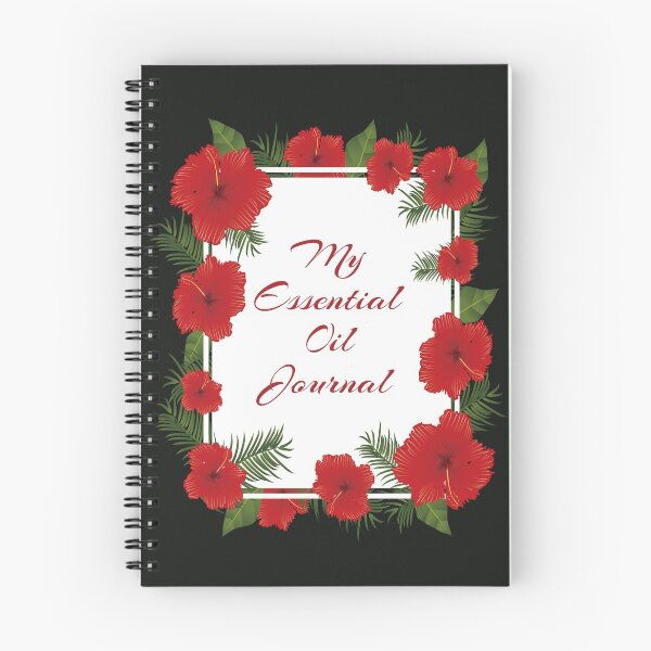 Item preview, My Essential Oil Journal: Cute Floral Hibiscus Flower Border Art designed and sold by Merchking1.