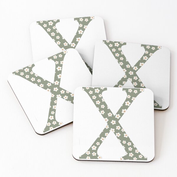 Item preview, Chi, X letter - green daisy designed and sold by kayricch.