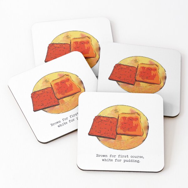 Item preview, Brown for first course, white for pudding - Peep Show designed and sold by Bobby Shaftoe.