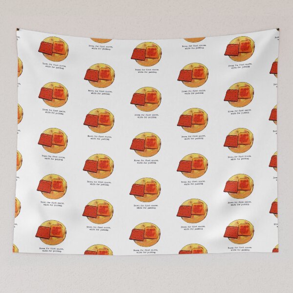 Item preview, Brown for first course, white for pudding - Peep Show designed and sold by Bobby Shaftoe.