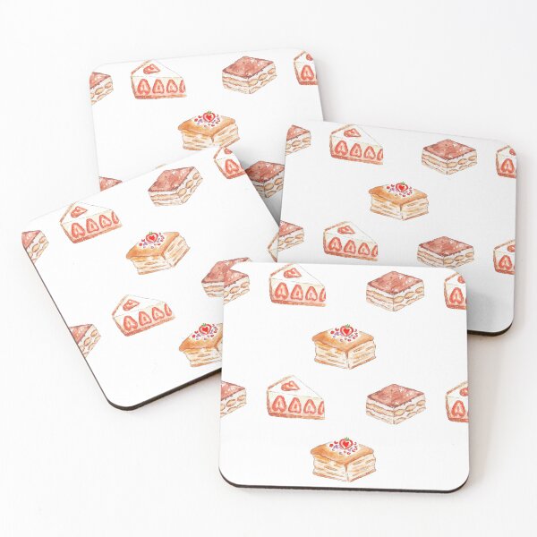 Item preview, STRAWBERRY ALMOND KOREAN CAKES PACK designed and sold by DiscoVibes.