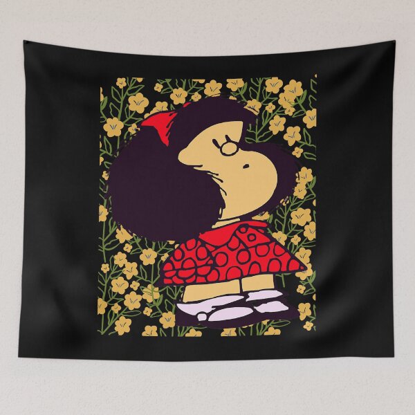 Item preview, Mafalda and flowers Classic designed and sold by MarthaAlle.