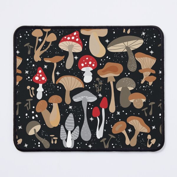Item preview, Mushroom On Black  designed and sold by HarrioBend.