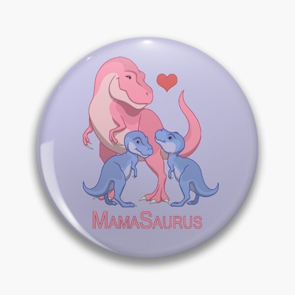 Item preview, MamaSaurus Mother & Twin Baby Boy T-Rex Dinosaurs designed and sold by csforest.