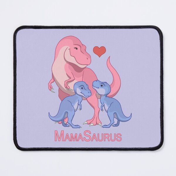 Item preview, MamaSaurus Mother & Twin Baby Boy T-Rex Dinosaurs designed and sold by csforest.
