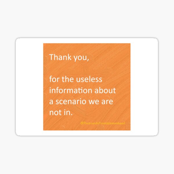 Useless Sticker