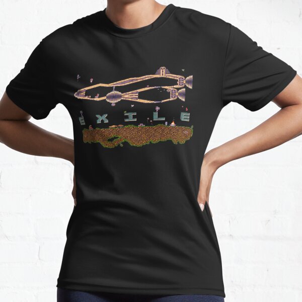 EXILE - Logo Design BBC Micro, C64 & Amiga Classic Active T-Shirt