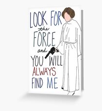 Rest In Peace Princess Leia Greeting Card