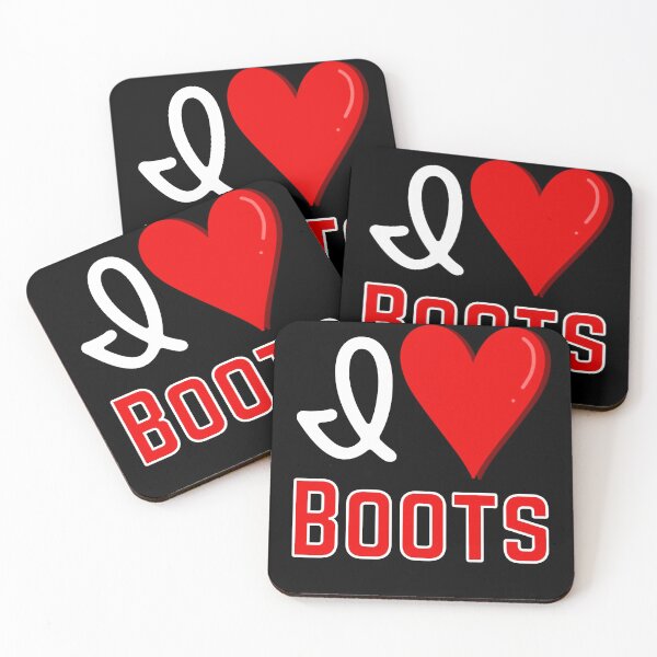 Item preview, I love Boots, Funny Boot Lover Design designed and sold by Constant Readers.