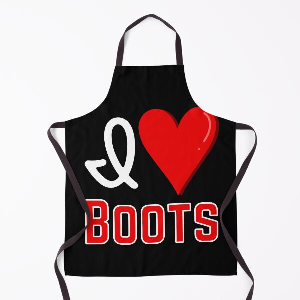 Item preview, I love Boots, Funny Boot Lover Design designed and sold by Constant Readers.