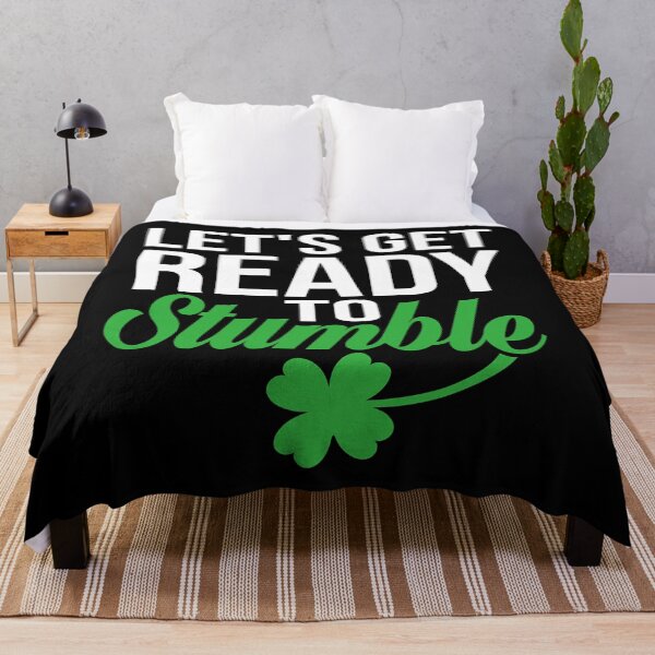 Item preview, Let_s get ready to stumble St Patricks Day saying Shamrock designed and sold by MichaelZaloga.