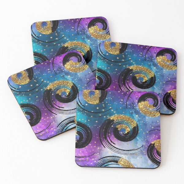 Item preview, Galaxy Spiral Glitter designed and sold by storyboxdesigns.