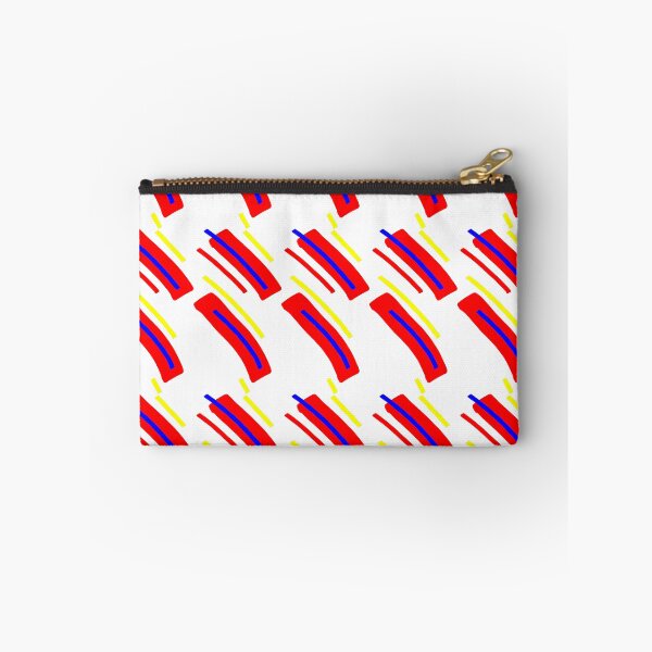 Item preview, Simple Primary Digital Brush Strokes Abstract Art Pattern on White designed and sold by that5280lady.