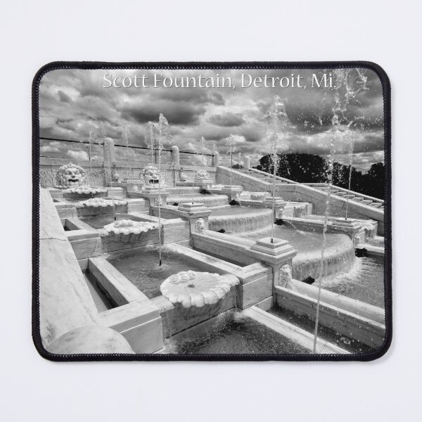 Item preview, A View of Scott Fountain, Detroit--the side fountain designed and sold by PaulKPhoto.