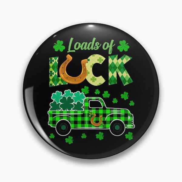 Artikelvorschau, Viel Glück Truck Buffalo Plaid Shamrock St. Patrick_s Day entworfen und verkauft von MichaelZaloga.