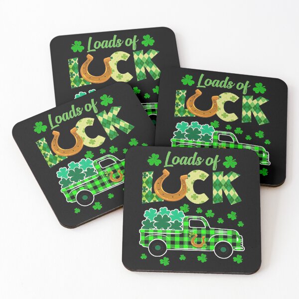 Item preview, Loads Of Luck Truck Buffalo Plaid Shamrock St Patrick_s Day designed and sold by MichaelZaloga.
