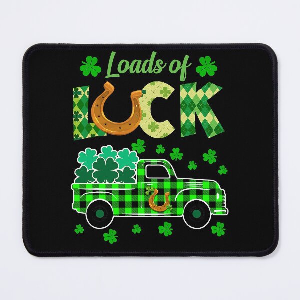 Item preview, Loads Of Luck Truck Buffalo Plaid Shamrock St Patrick_s Day designed and sold by MichaelZaloga.