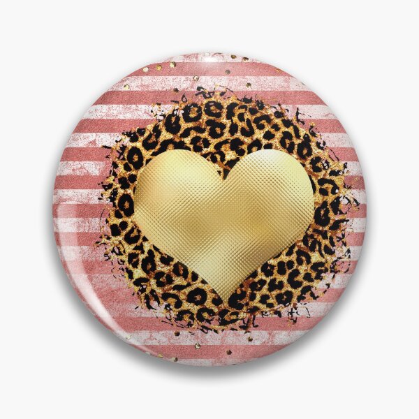 Item preview, Gold Foiled Heart Leopard designed and sold by storyboxdesigns.