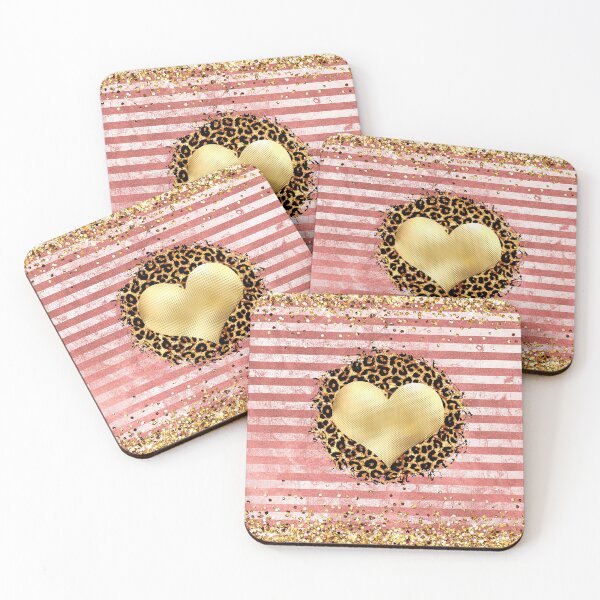 Item preview, Gold Foiled Heart Leopard designed and sold by storyboxdesigns.