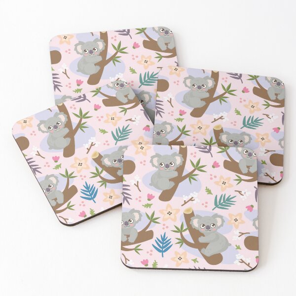 Item preview, Spring Floral Koala On Pink designed and sold by MignonBeauty.