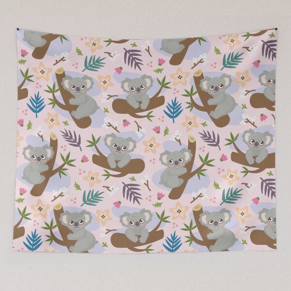 Item preview, Spring Floral Koala On Pink designed and sold by MignonBeauty.