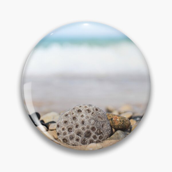 Item preview, Petoskey Stone on Lake Michigan Beach designed and sold by opptop.