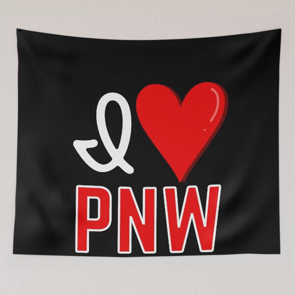 Aperçu de l'œuvre J'aime PNW, Pacific Northwest Design créée et vendue par Constant Readers.