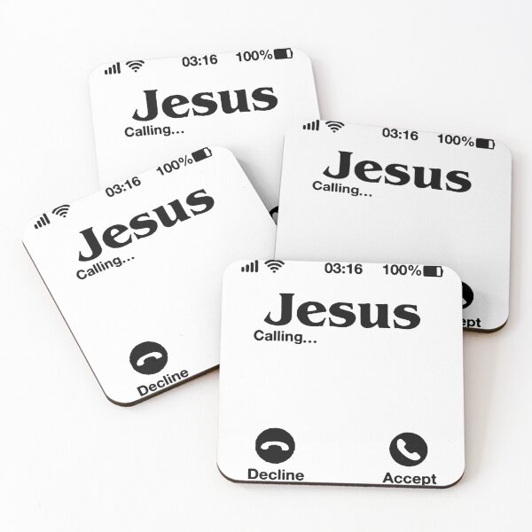Item preview, Jesus is calling Love Jesus Got Jesus boyfriend Cool Mountain Gift Premium Apparel Funny Holiday Xmas designed and sold by DesignByHeartUK.