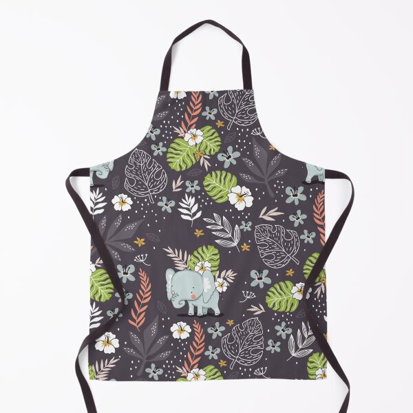Item preview, Cute baby elephant on floral designed and sold by MignonBeauty.
