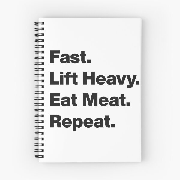 Item preview, Fast, Lift Heavy, Eat Meat, Repeat (light version) designed and sold by angus77ok.