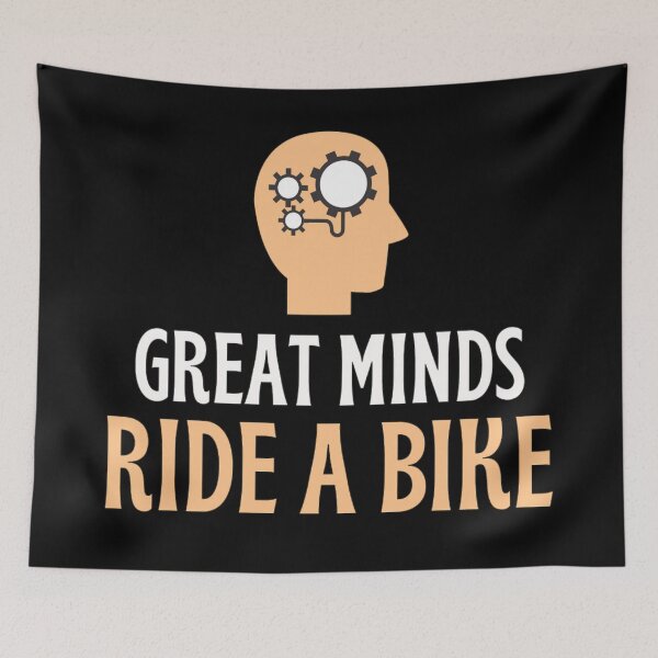Item preview, Great Minds Ride A Bike Funny Bike Sayings And Quotes designed and sold by chetan786.