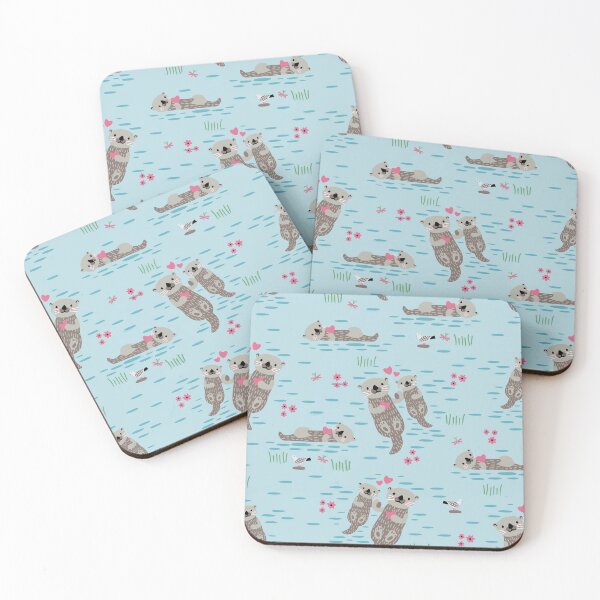 Item preview, Cute Otter Mom And Baby In The Ocean  designed and sold by MignonBeauty.