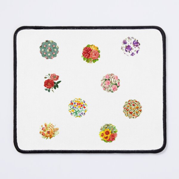 Item preview,  Mixed Flower Shaped Blooming Vintage Flowers Colorful Florals designed and sold by silviaol.